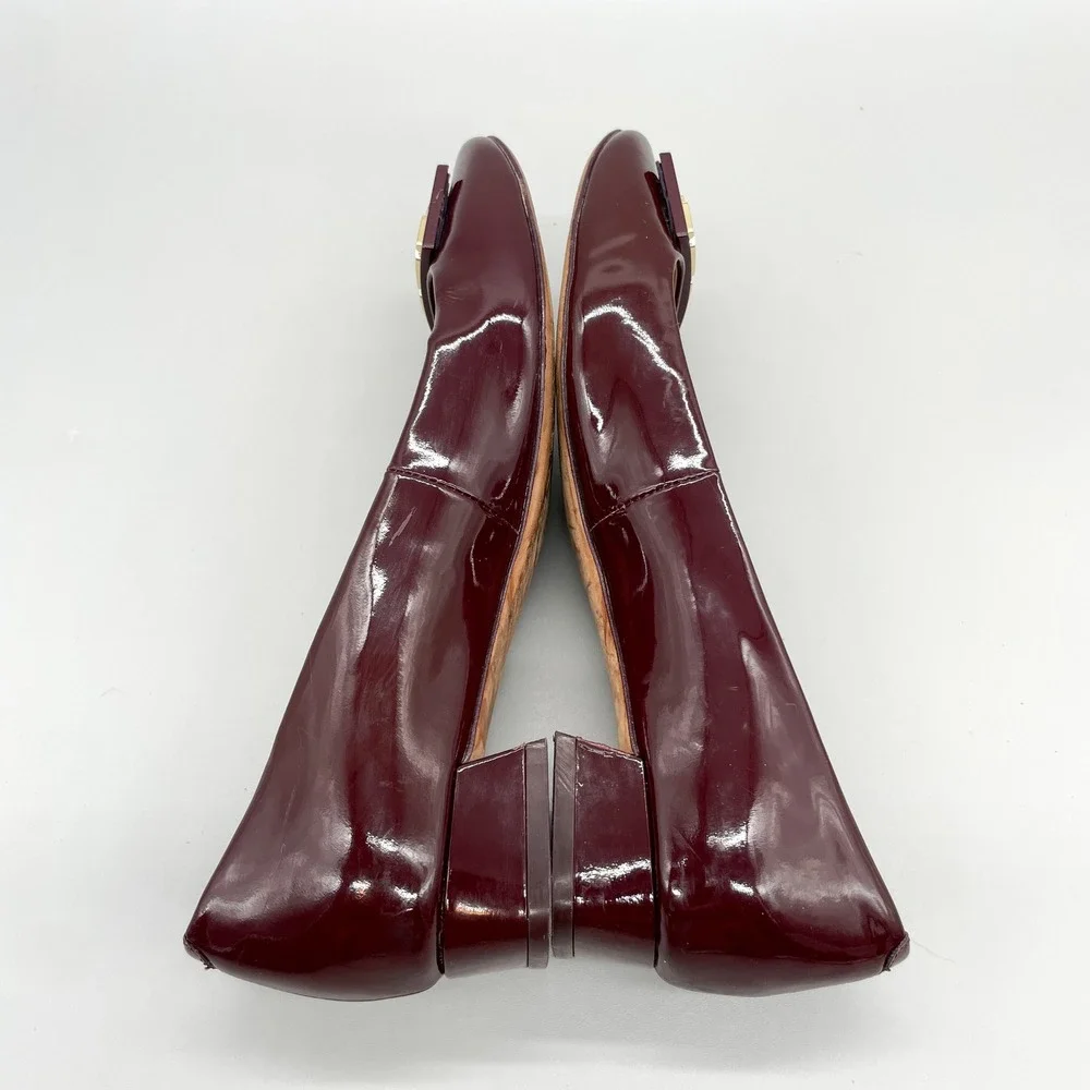 Tory Burch burgundy wine